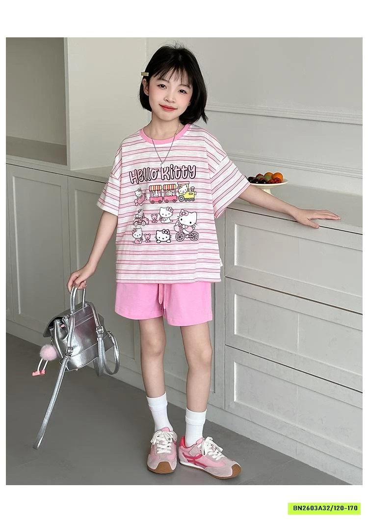 BỘ KẺ HỒNG KITTY SZ ĐẠI