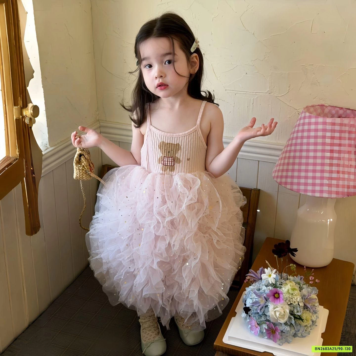 ĐẦM 2 DÂY GẤU TUTU BỒNG BỀNH