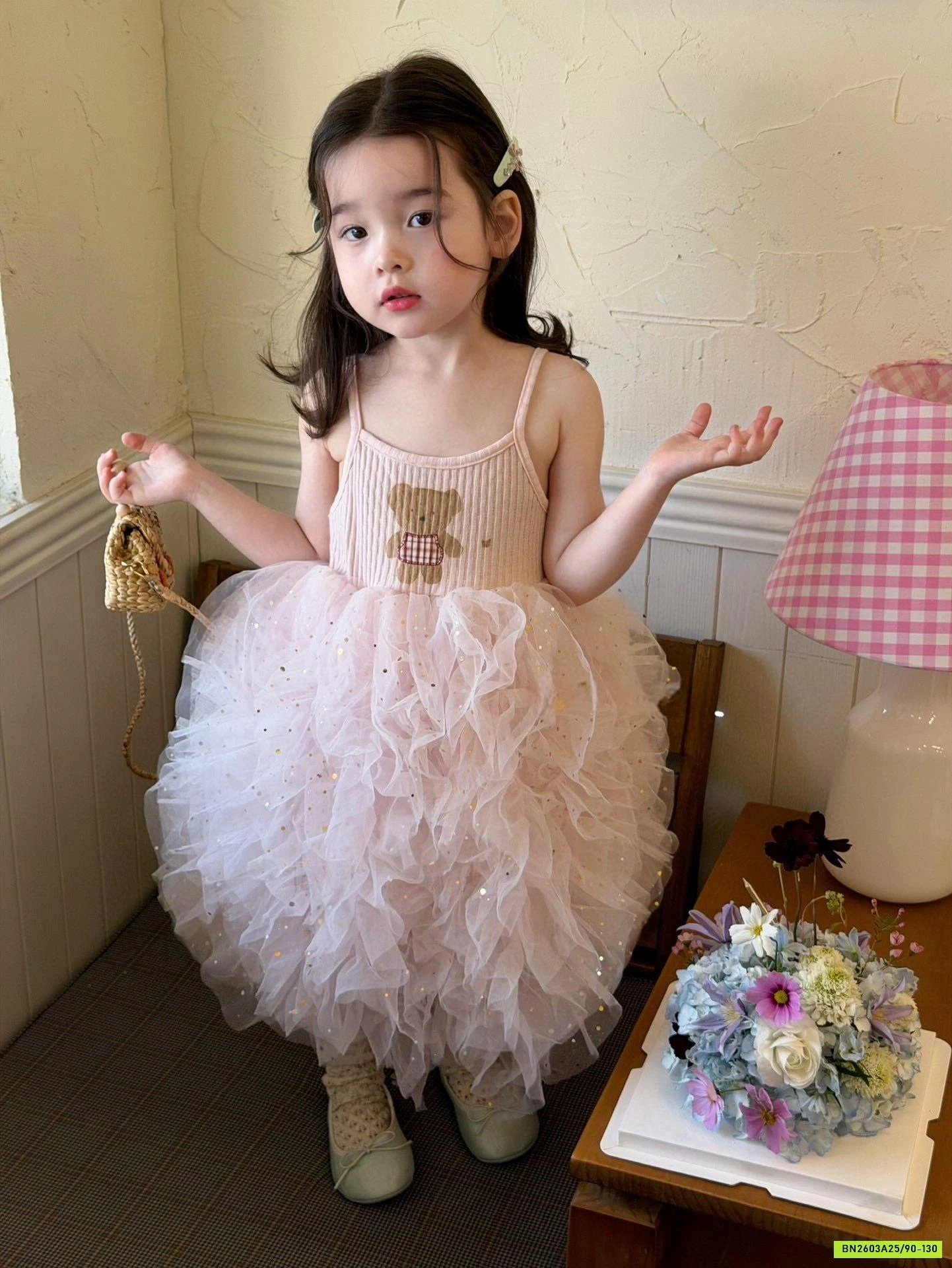 ĐẦM 2 DÂY GẤU TUTU BỒNG BỀNH