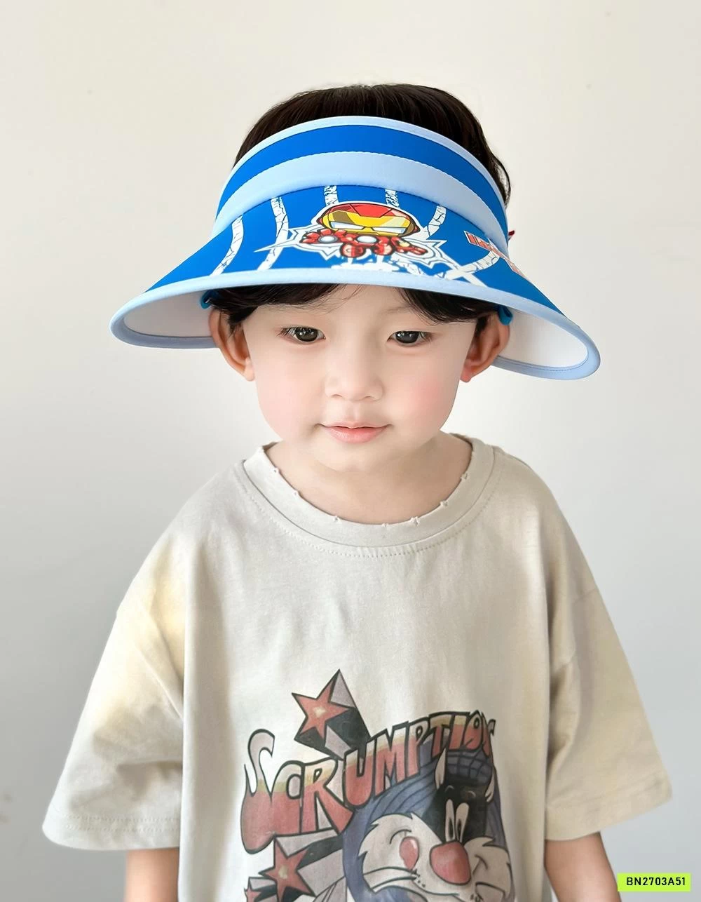 MŨ CHỐNG NẮNG NỬA ĐẦU HOẠT HÌNH BT