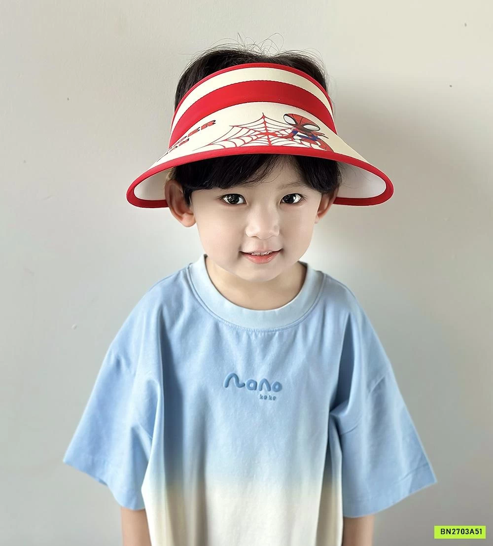 MŨ CHỐNG NẮNG NỬA ĐẦU HOẠT HÌNH BT