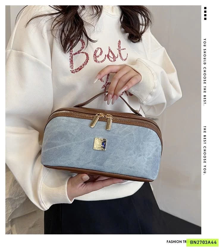 TÚI ĐỰNG ĐỒ TRANG ĐIỂM CÓ TAY CẦM