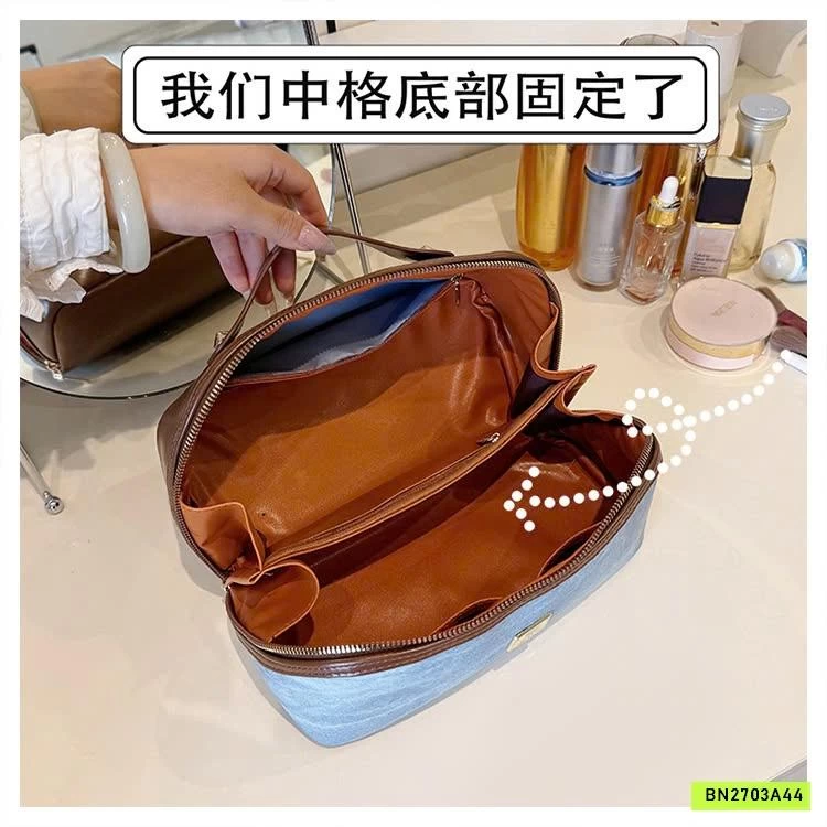 TÚI ĐỰNG ĐỒ TRANG ĐIỂM CÓ TAY CẦM