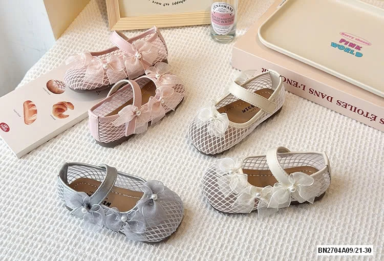 GIÀY BÚP BÊ LƯỚI GẮN NƠ