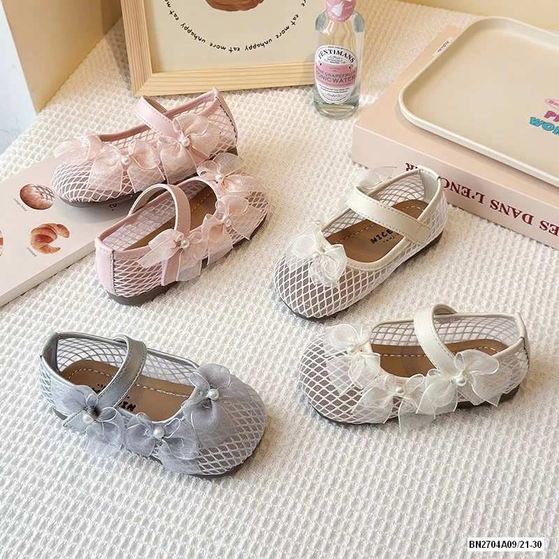 GIÀY BÚP BÊ LƯỚI GẮN NƠ