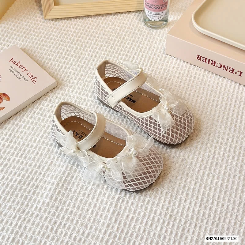 GIÀY BÚP BÊ LƯỚI GẮN NƠ