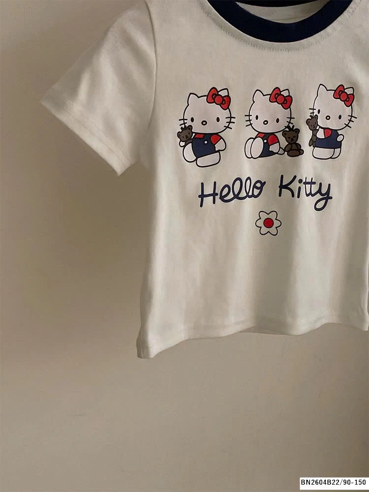 SÉT ÁO THUN MIX QUẦN JEAN  KITTY