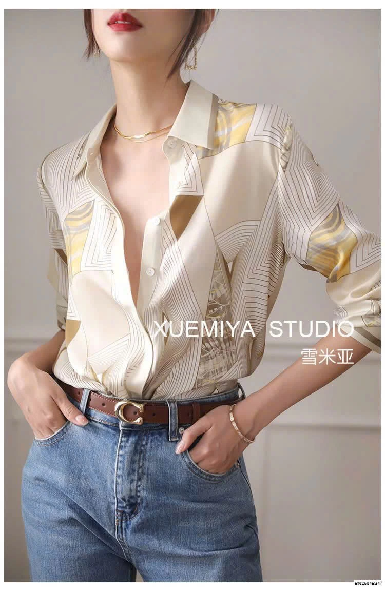 ÁO SƠ MI MỀM HỌA TIẾT