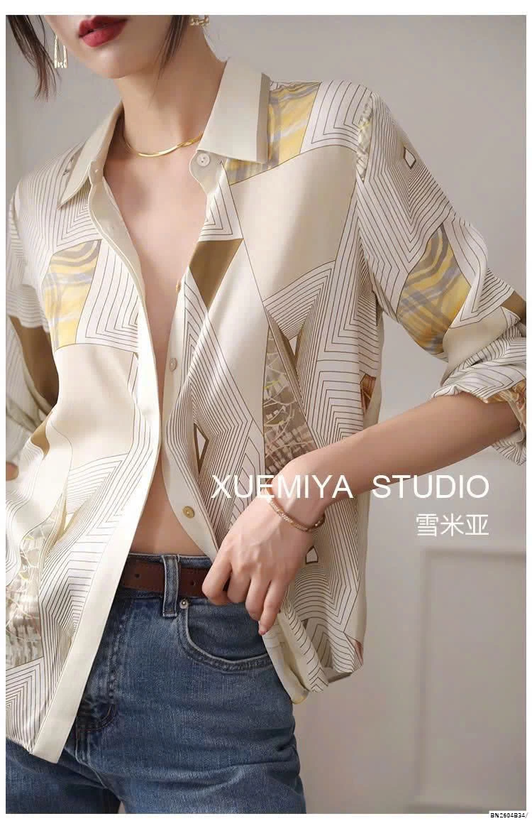 ÁO SƠ MI MỀM HỌA TIẾT