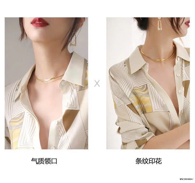 ÁO SƠ MI MỀM HỌA TIẾT