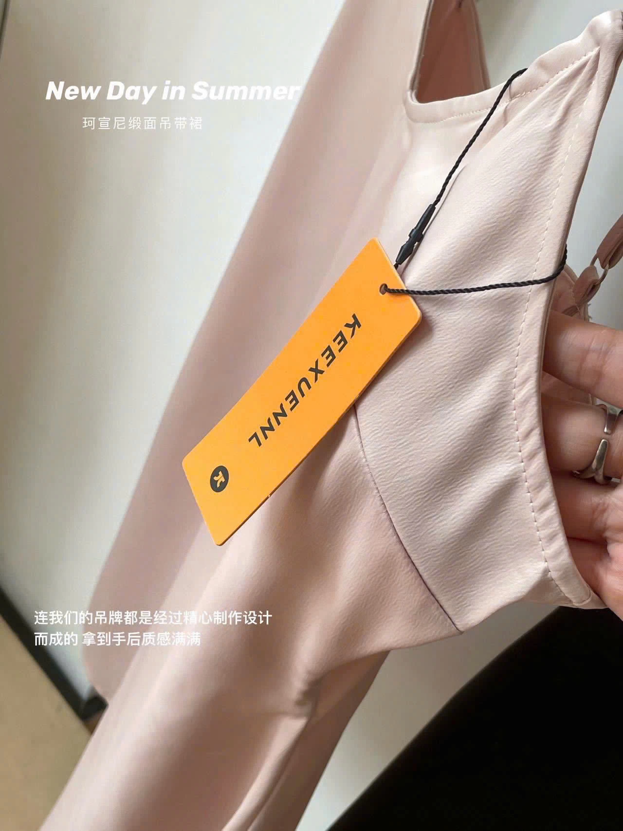 VÁY NGỦ 2 DÂY SA TANH KEEXUENNL