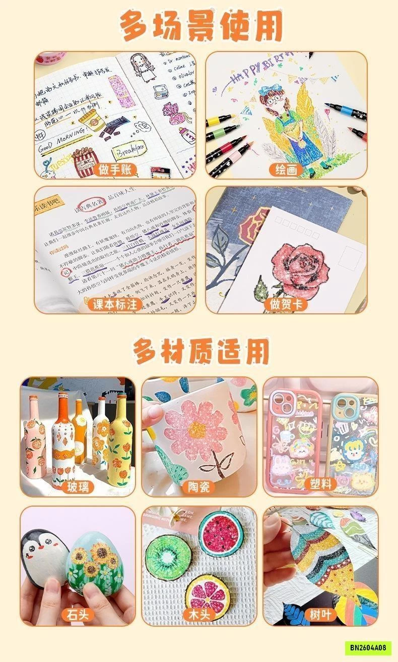 BỘ BÚT MÀU NHŨ BLING BLING