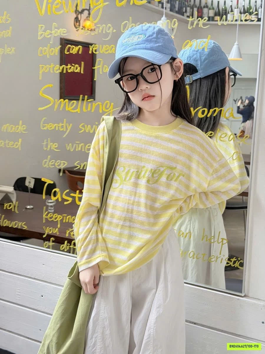 ÁO THUN GIẤY KẺ 26B068 AMBB