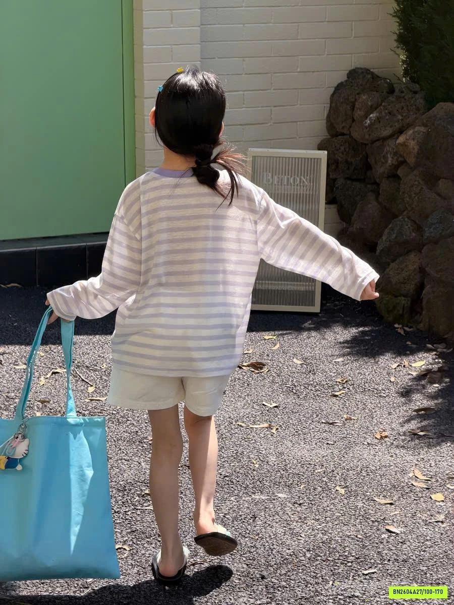 ÁO THUN GIẤY KẺ 26B068 AMBB