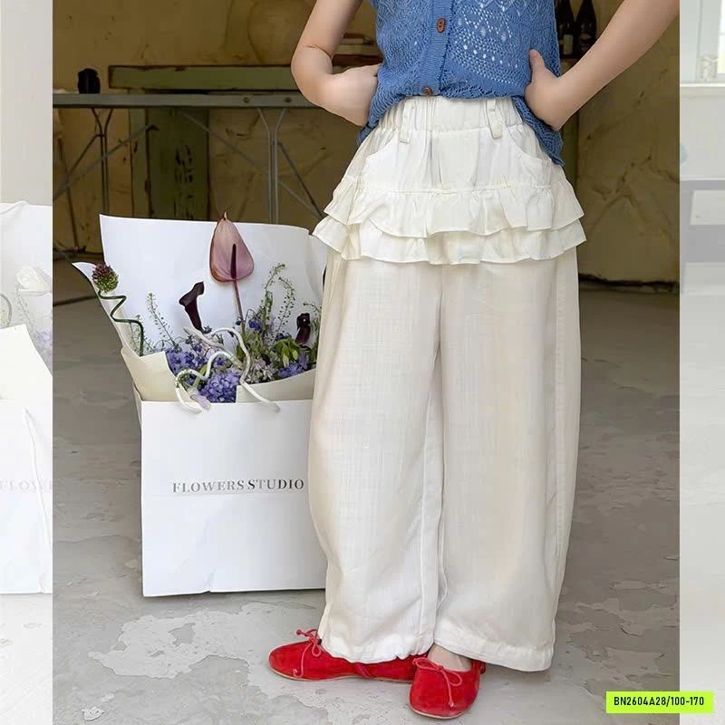 QUẦN SUÔNG ĐŨI VIỀN BÈO 26B076 AMBB