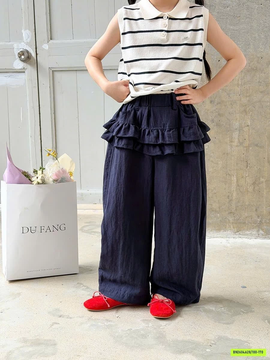 QUẦN SUÔNG ĐŨI VIỀN BÈO 26B076 AMBB