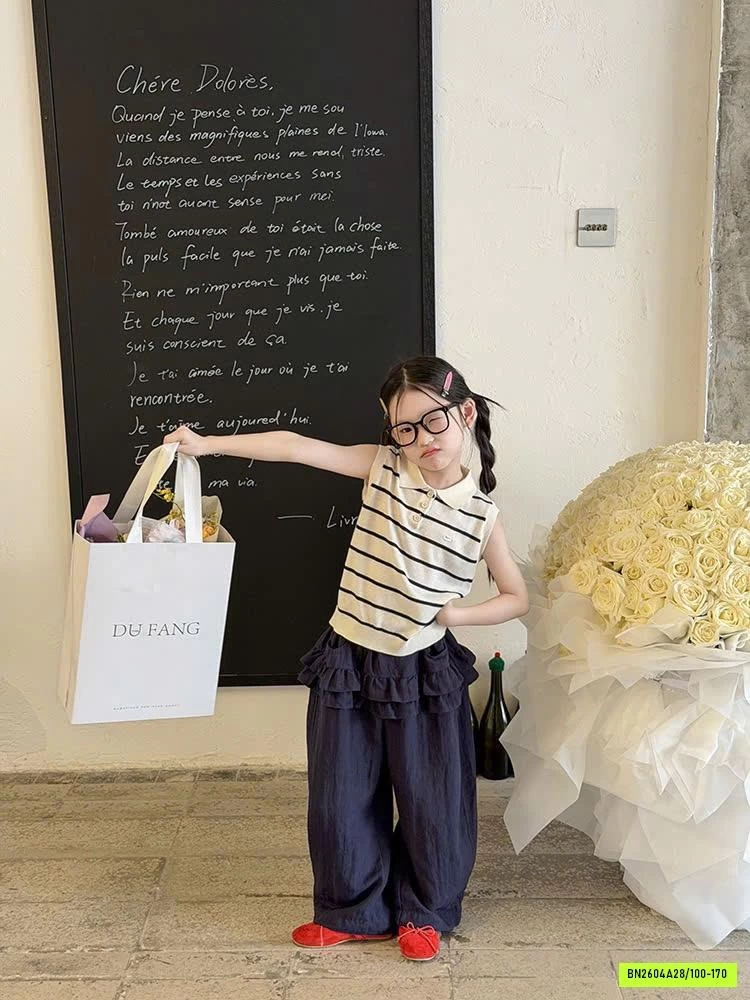 QUẦN SUÔNG ĐŨI VIỀN BÈO 26B076 AMBB