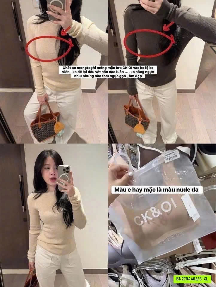 ÁO NGỰC TÀNG HÌNH KHÔNG GỌNG