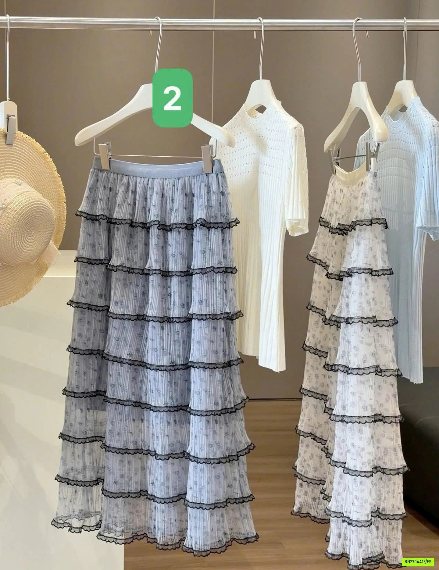 CHÂN VÁY DÀI TẦNG XINH ANNA