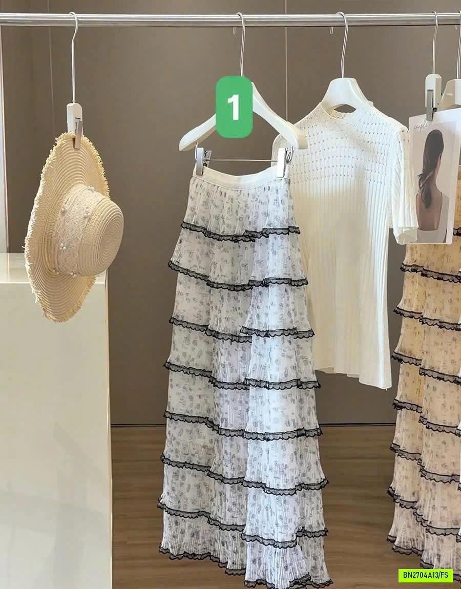 CHÂN VÁY DÀI TẦNG XINH ANNA