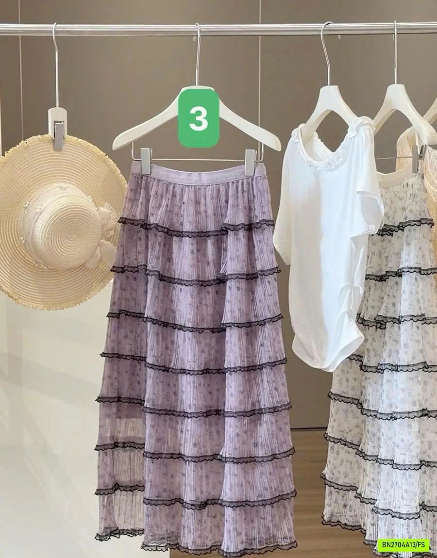 CHÂN VÁY DÀI TẦNG XINH ANNA