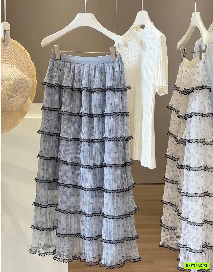 CHÂN VÁY DÀI TẦNG XINH ANNA