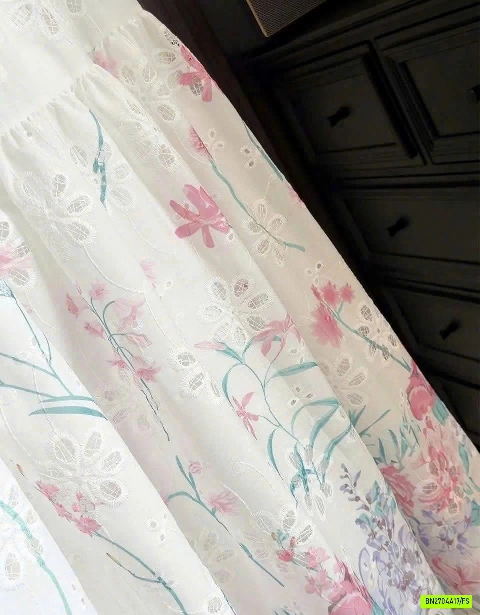 CHÂN VÁY HOA PHỐI REN ANNA