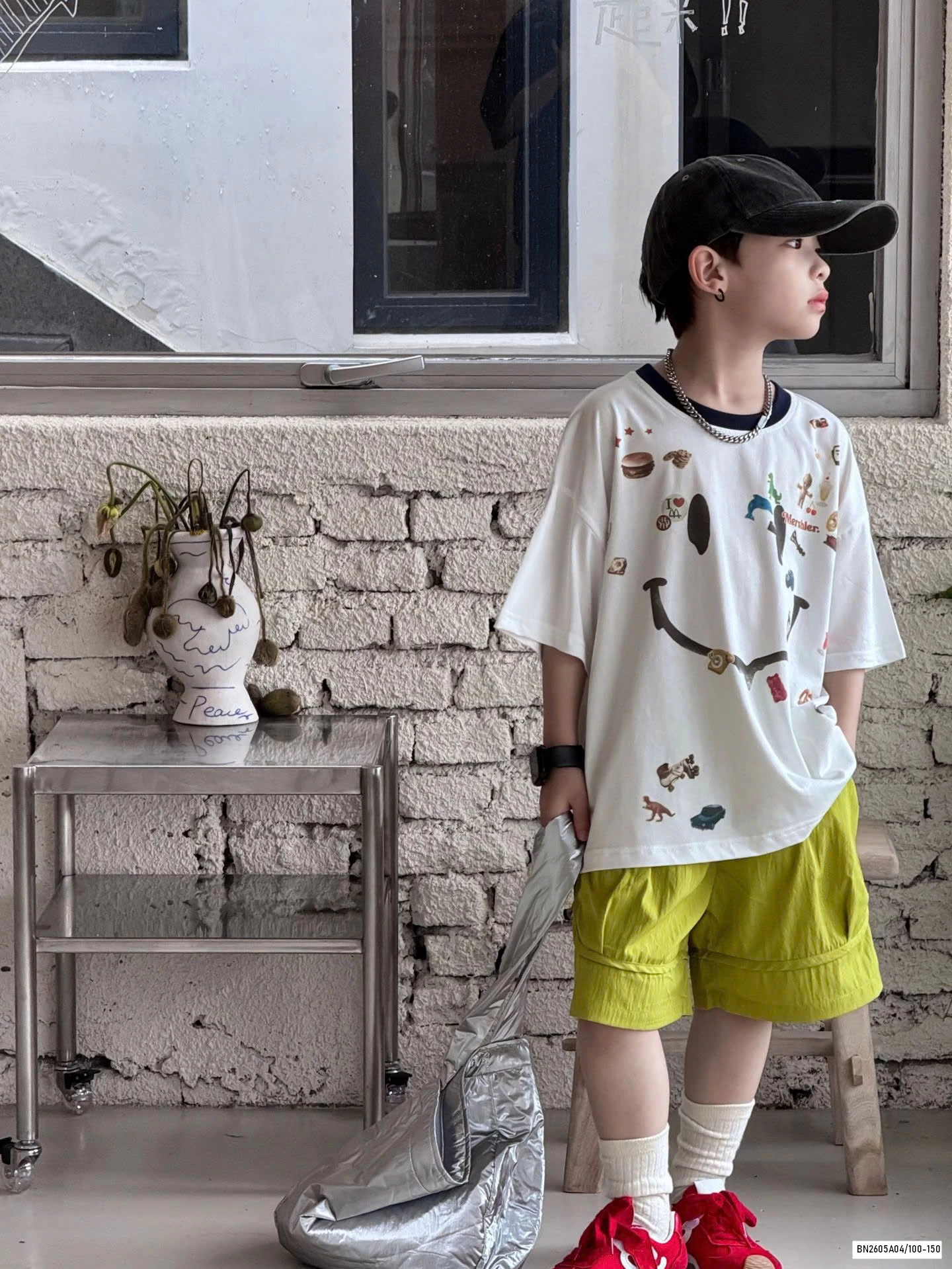 ÁO THUN MẶT CƯỜI HỌA TIẾT