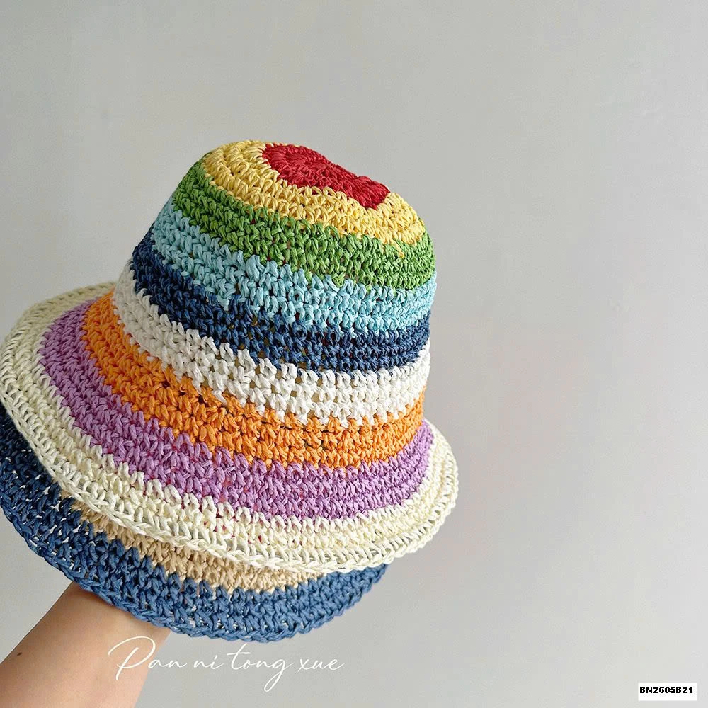 MŨ ĐAN ĐI BIỂN CẦU VỒNG