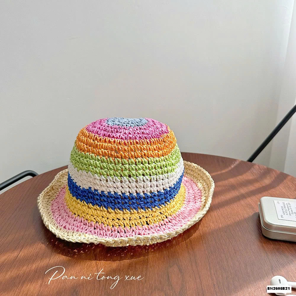 MŨ ĐAN ĐI BIỂN CẦU VỒNG