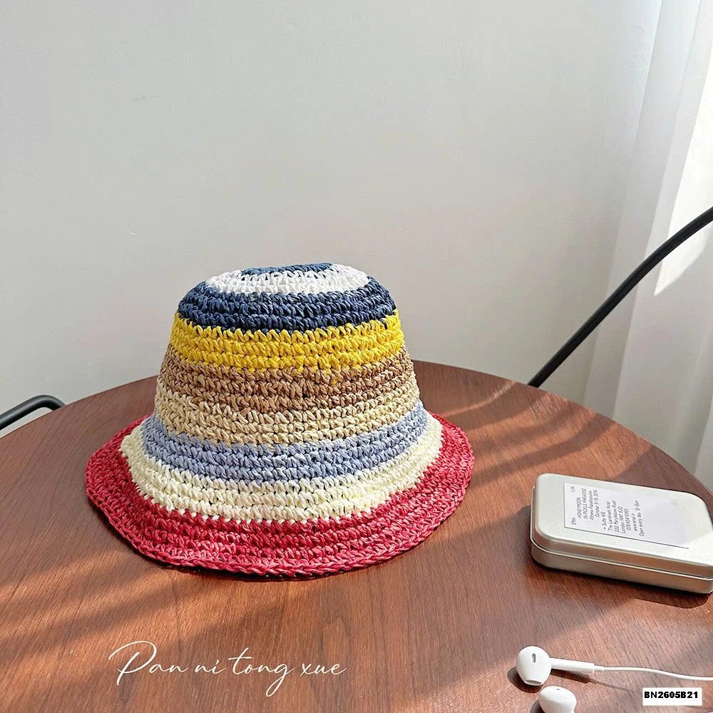 MŨ ĐAN ĐI BIỂN CẦU VỒNG