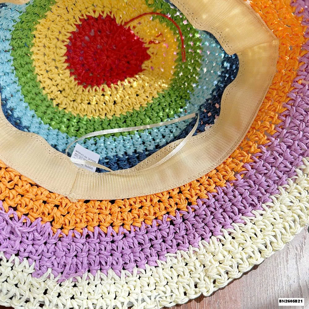 MŨ ĐAN ĐI BIỂN CẦU VỒNG