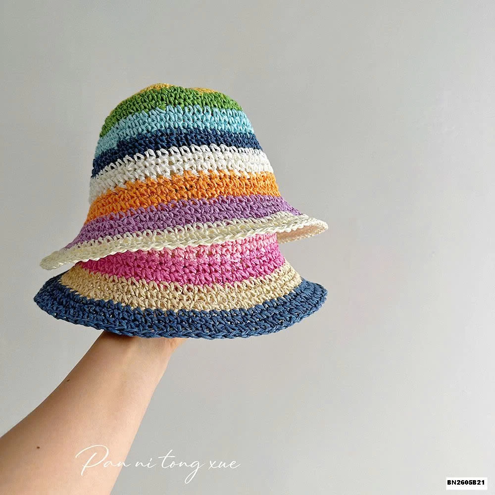 MŨ ĐAN ĐI BIỂN CẦU VỒNG