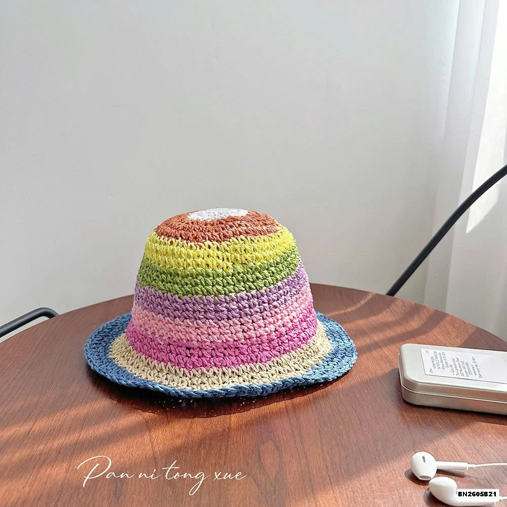 MŨ ĐAN ĐI BIỂN CẦU VỒNG