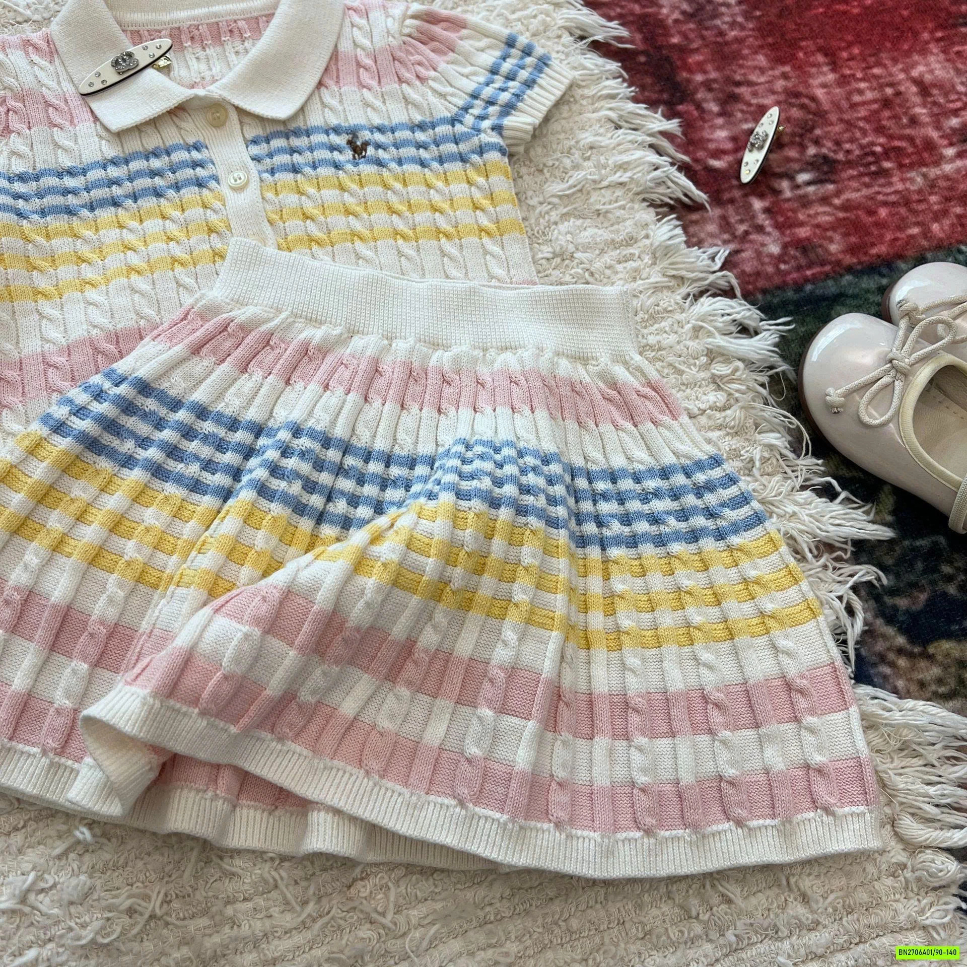 SÉT VÁY LEN KẺ SẮC MÀU