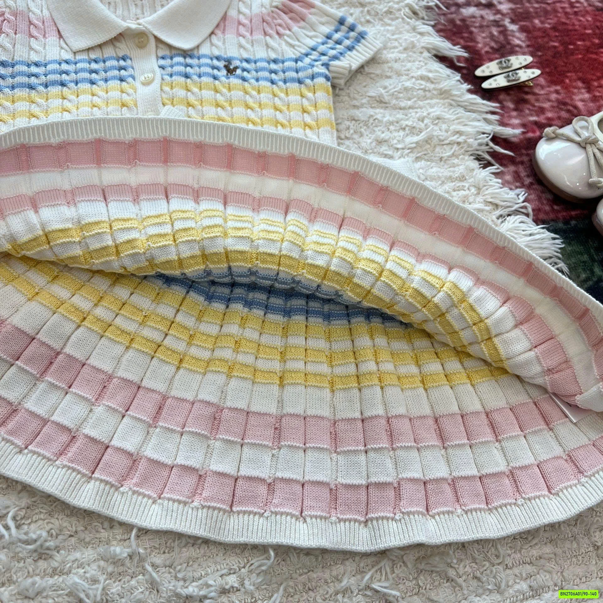 SÉT VÁY LEN KẺ SẮC MÀU