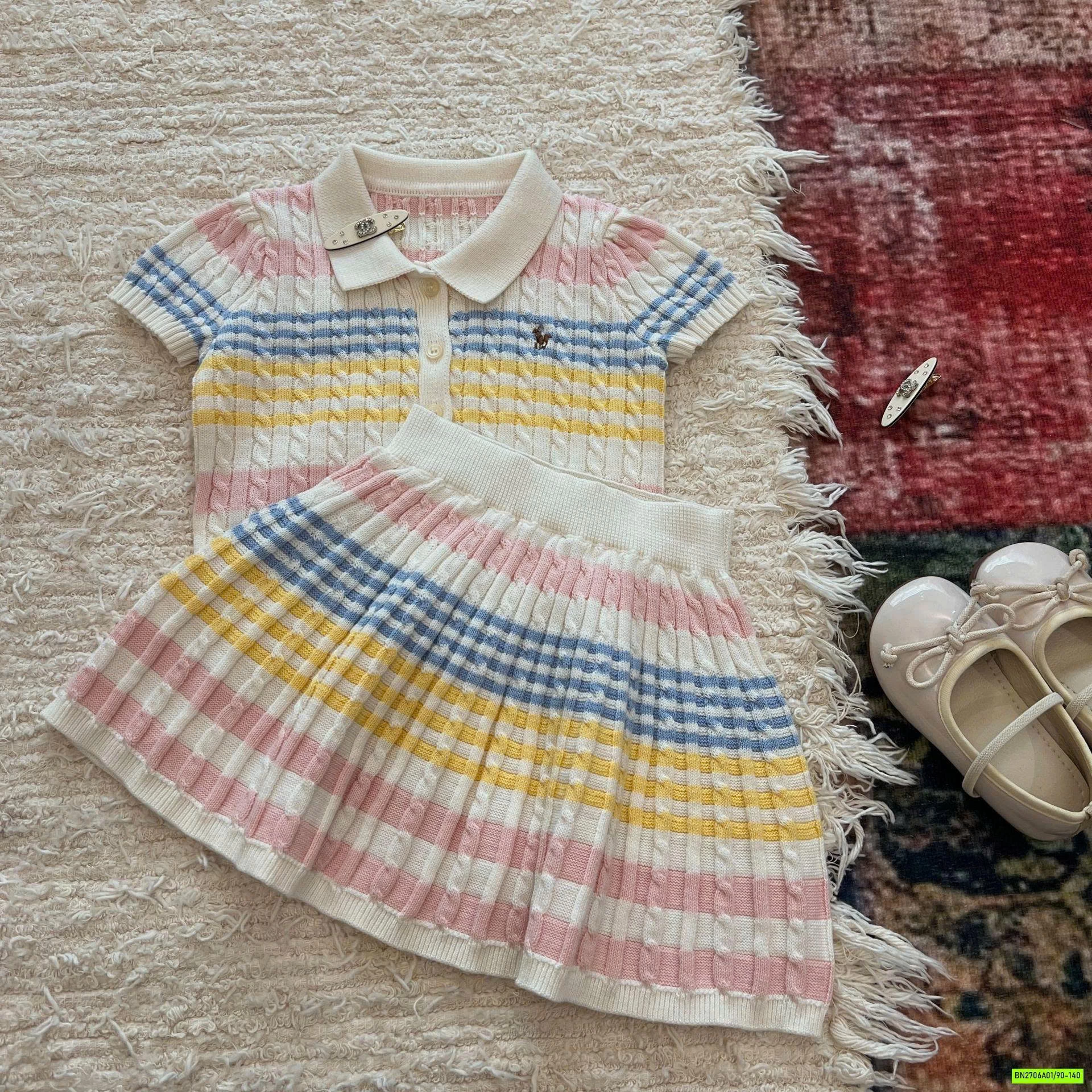 SÉT VÁY LEN KẺ SẮC MÀU