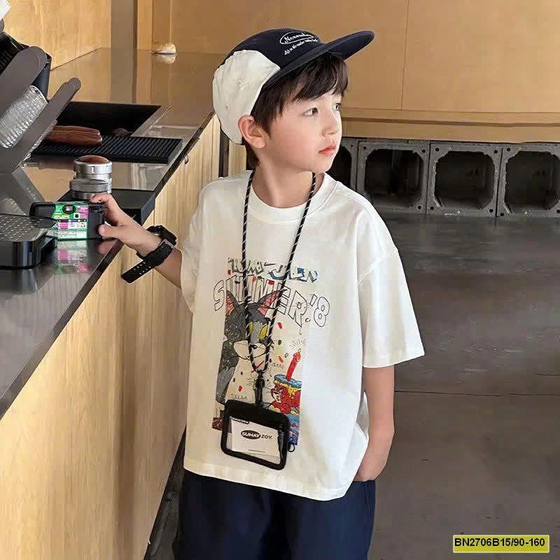 ÁO PHÔNG AMBB BÉ TRAI 25B143