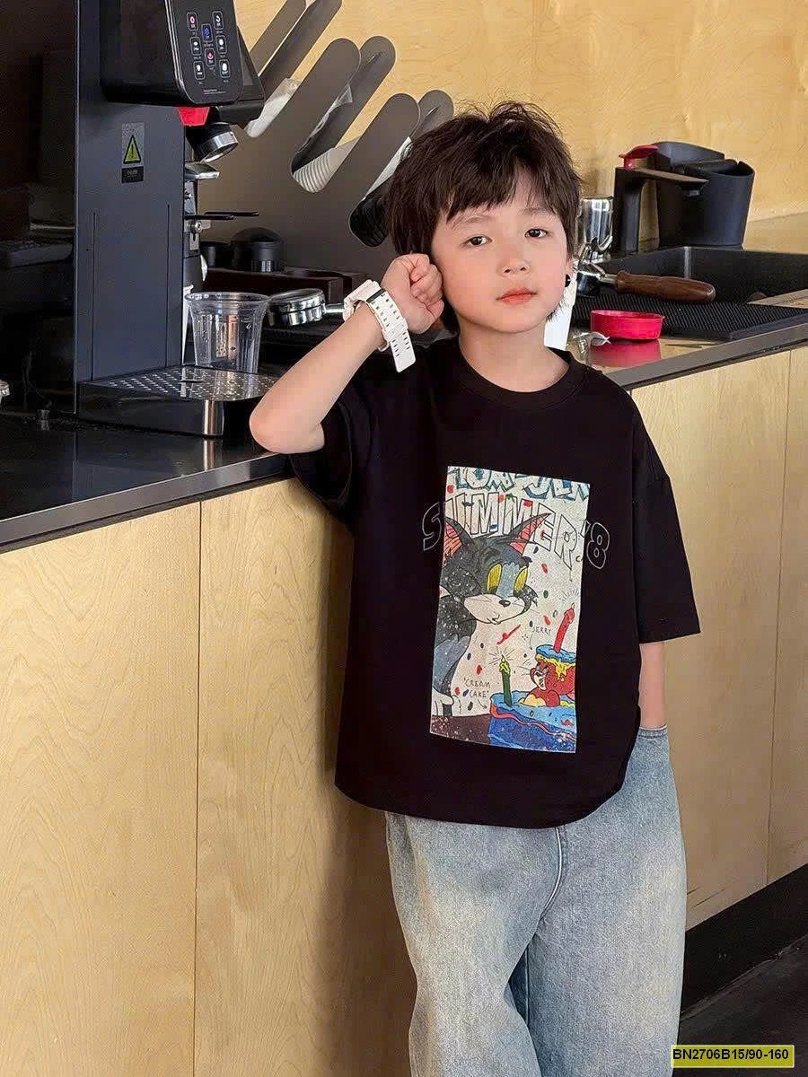 ÁO PHÔNG AMBB BÉ TRAI 25B143