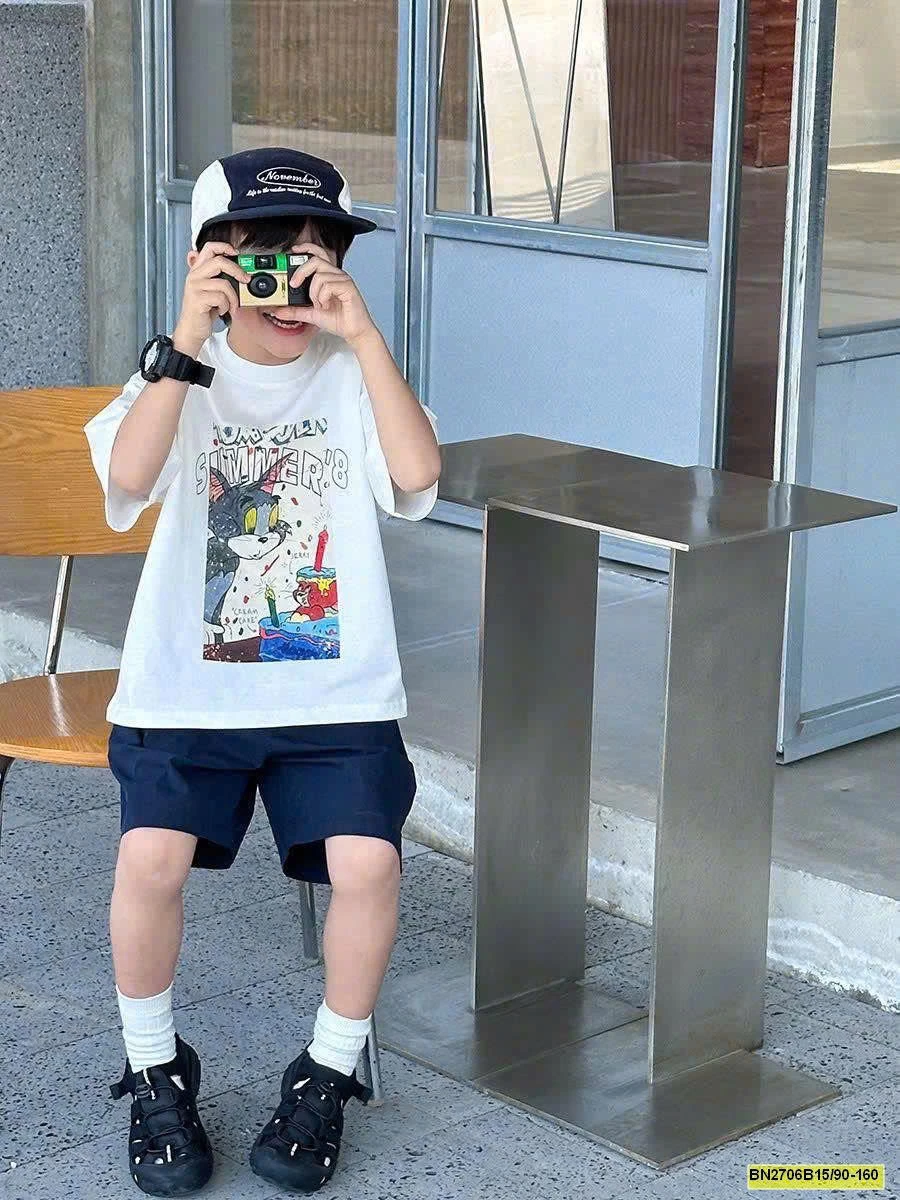 ÁO PHÔNG AMBB BÉ TRAI 25B143