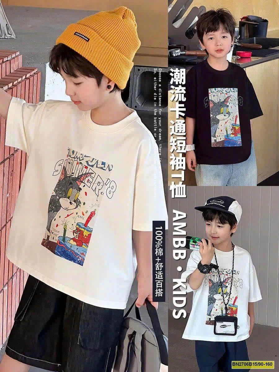 ÁO PHÔNG AMBB BÉ TRAI 25B143