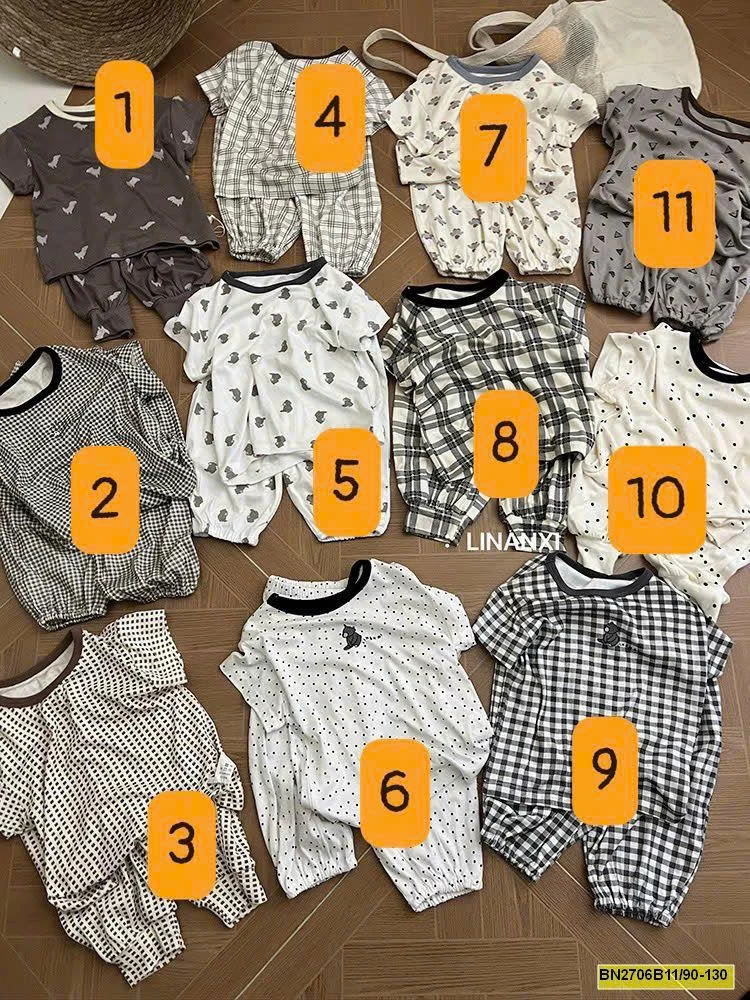 SET BỘ CỘC TAY MẶC NHÀ CHO BÉ