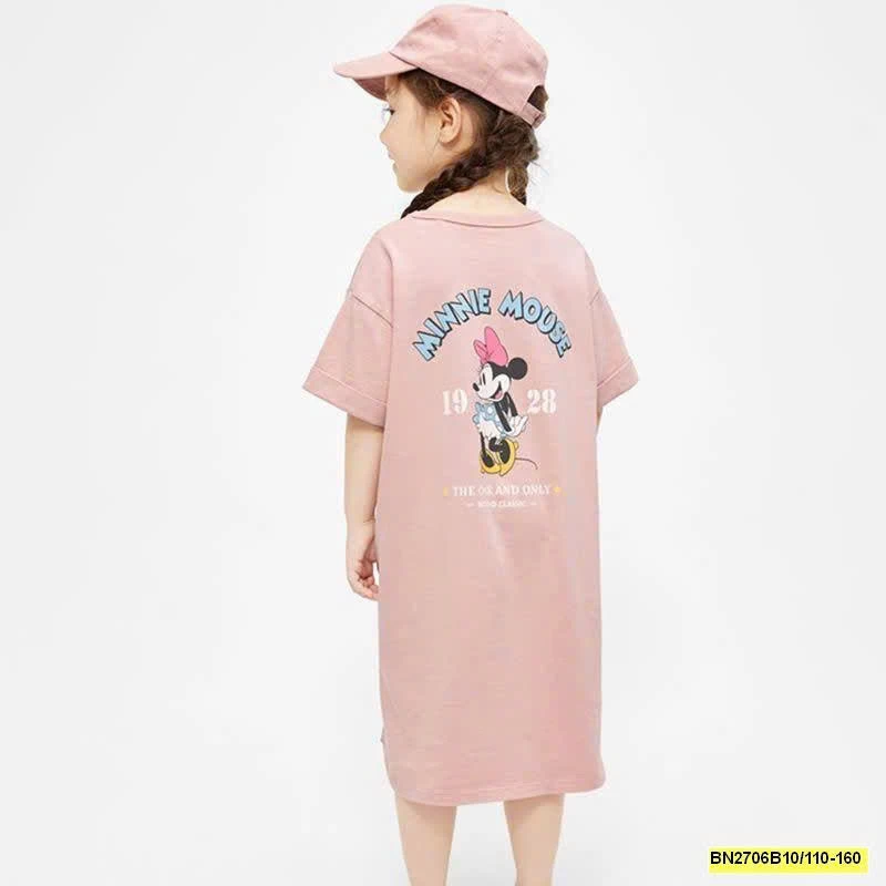 Váy suông hoạ tiết cho bé