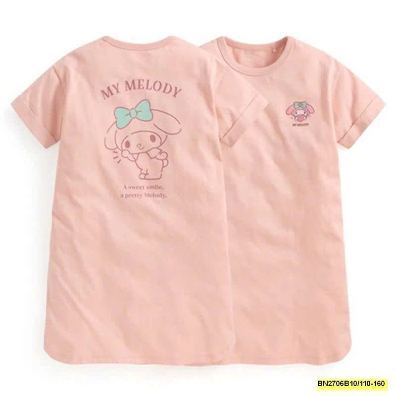 Váy suông hoạ tiết cho bé