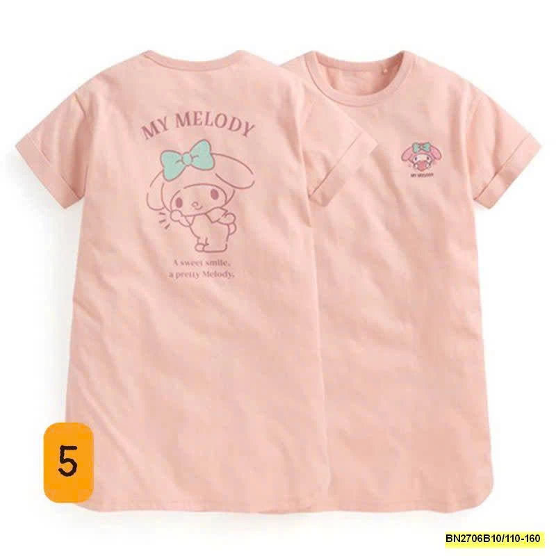 Váy suông hoạ tiết cho bé