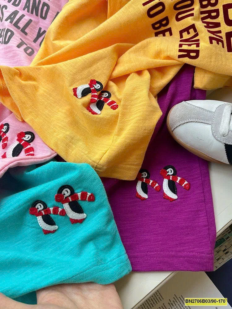 ÁO THUN CHỮ CỘC TAY  COTTON XƯỚC AMBB 25C071