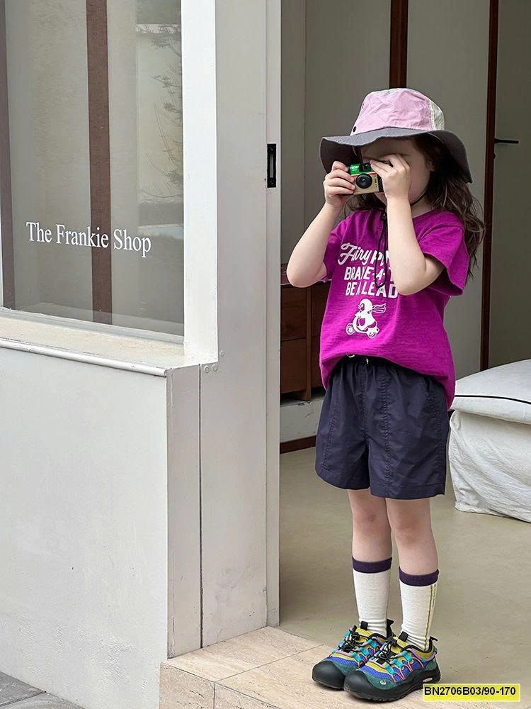 ÁO THUN CHỮ CỘC TAY  COTTON XƯỚC AMBB 25C071