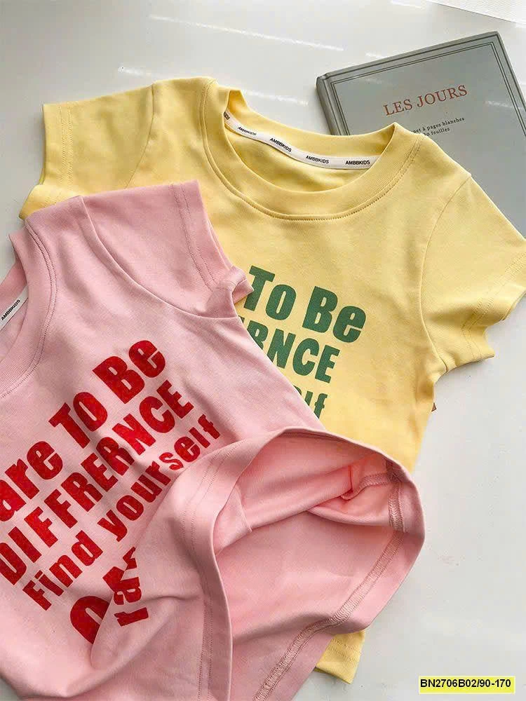 ÁO THUN CHỮ CỘC TAY AMBB BG