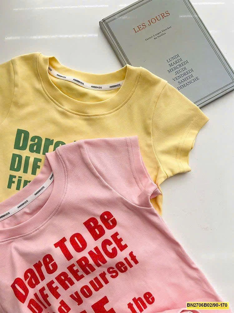 ÁO THUN CHỮ CỘC TAY AMBB BG