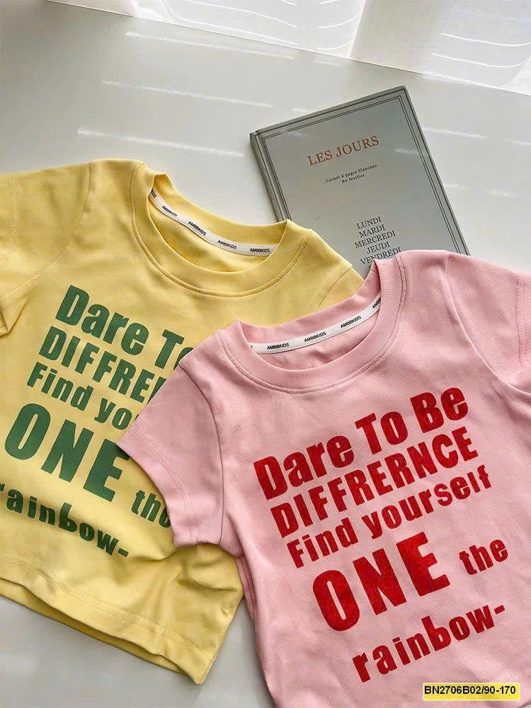 ÁO THUN CHỮ CỘC TAY AMBB BG